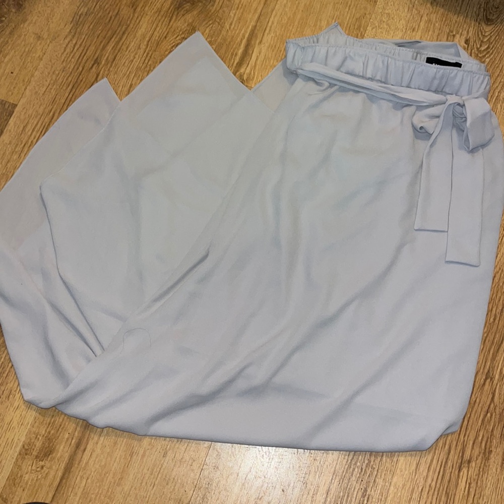 Grey Belted Skirt